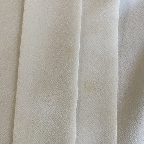 Vintage Collared Button Up Shirt Off-White with Red Accents Size 10 - Picture 10 of 10